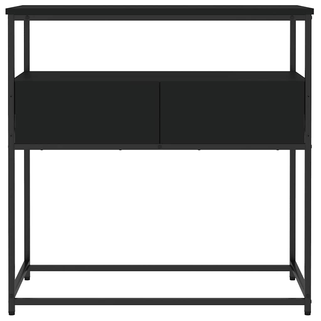 Console Table Black 75x40x75 cm Engineered Wood