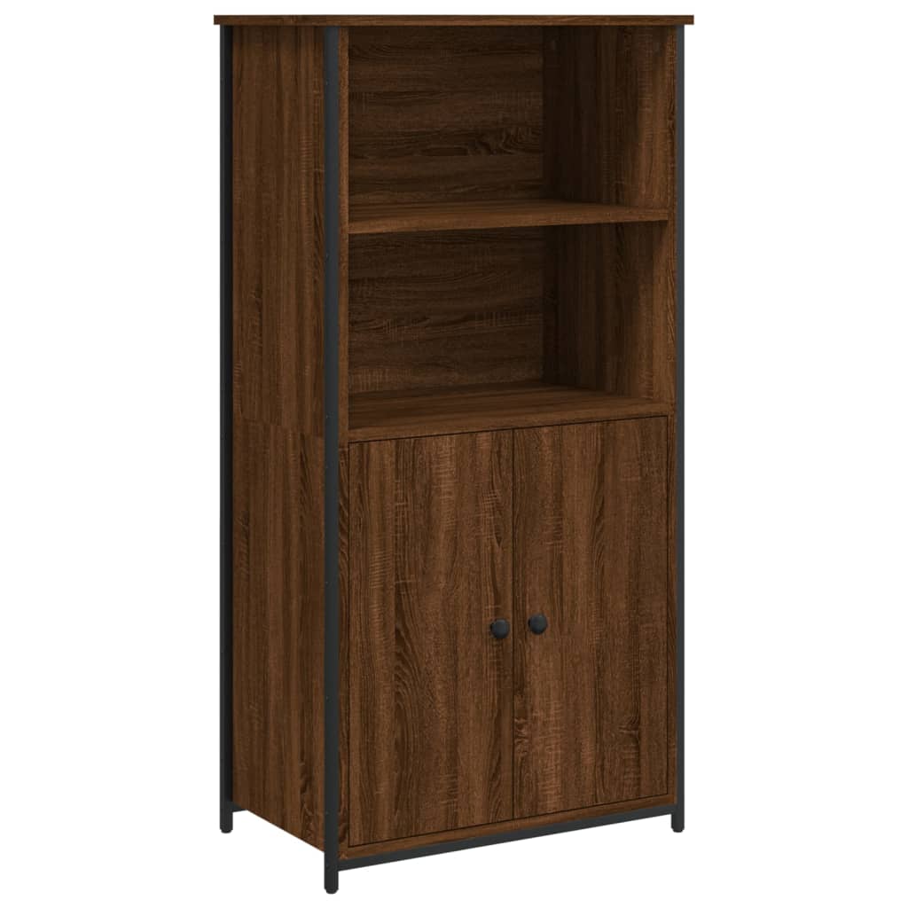 Highboard Brown Oak 62x36x121.5 cm Engineered Wood