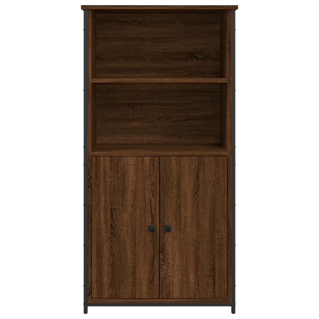 Highboard Brown Oak 62x36x121.5 cm Engineered Wood
