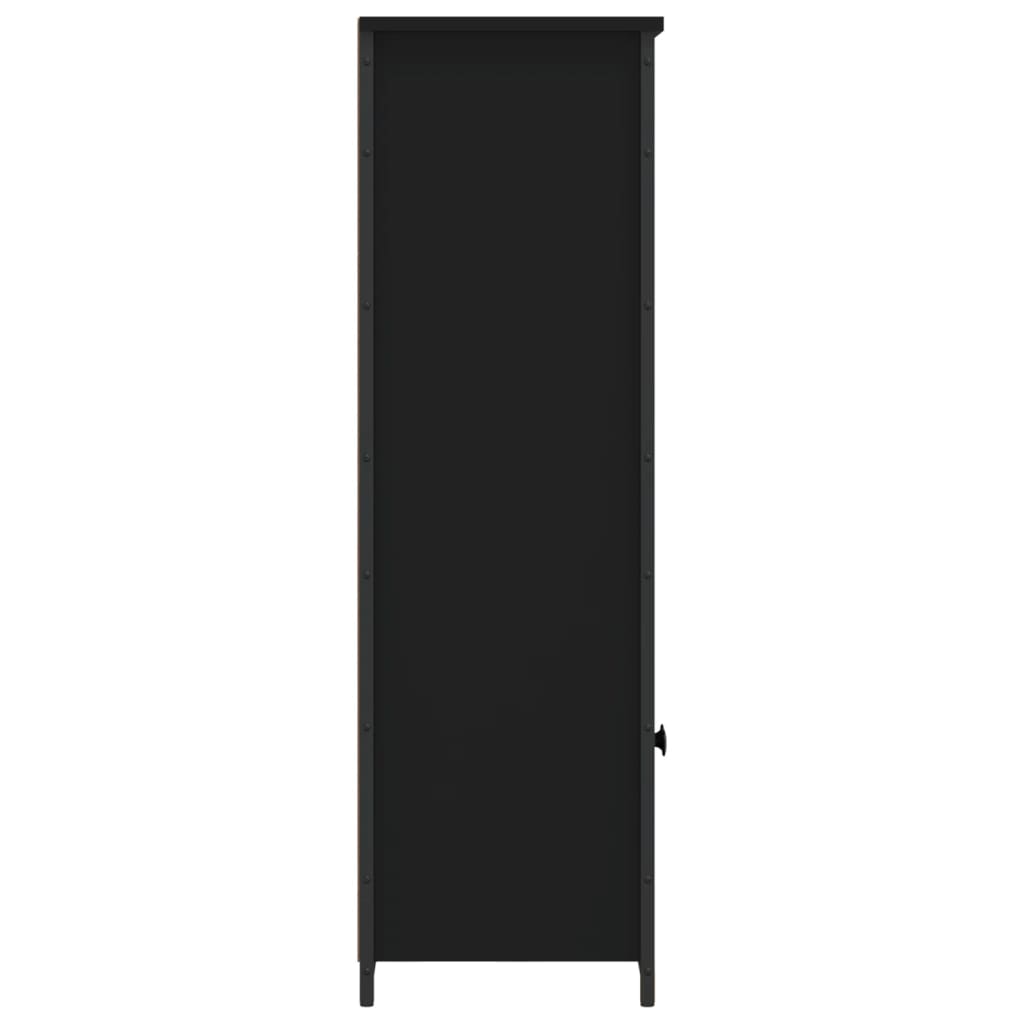 Highboard Black 62x32x103.5 cm Engineered Wood