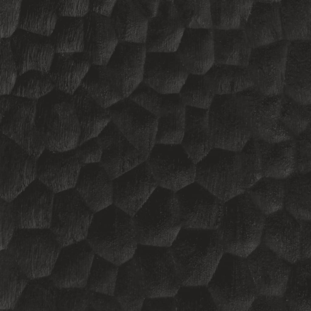 Side Cabinet Black 90x33x75 cm Solid Wood Mango