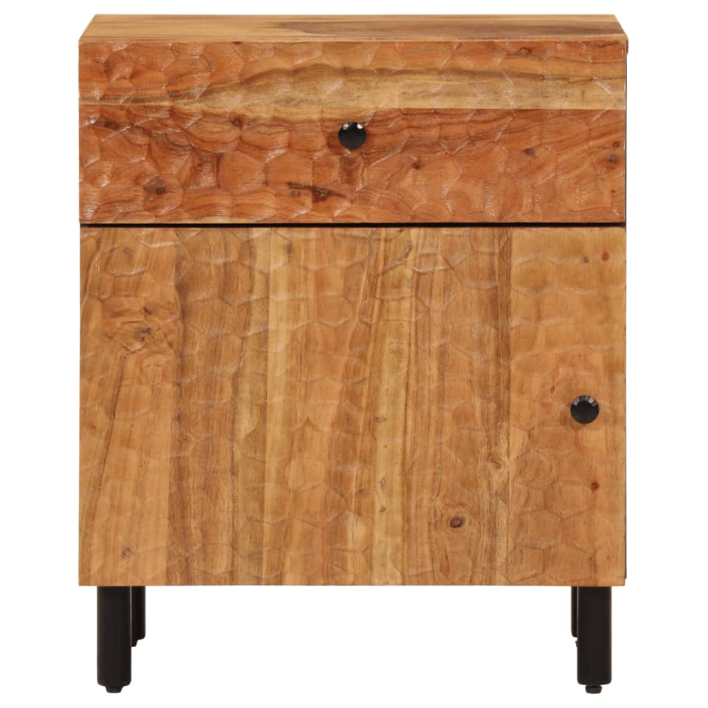 Bedside Cabinet 50x33x60 cm Solid Wood Acacia