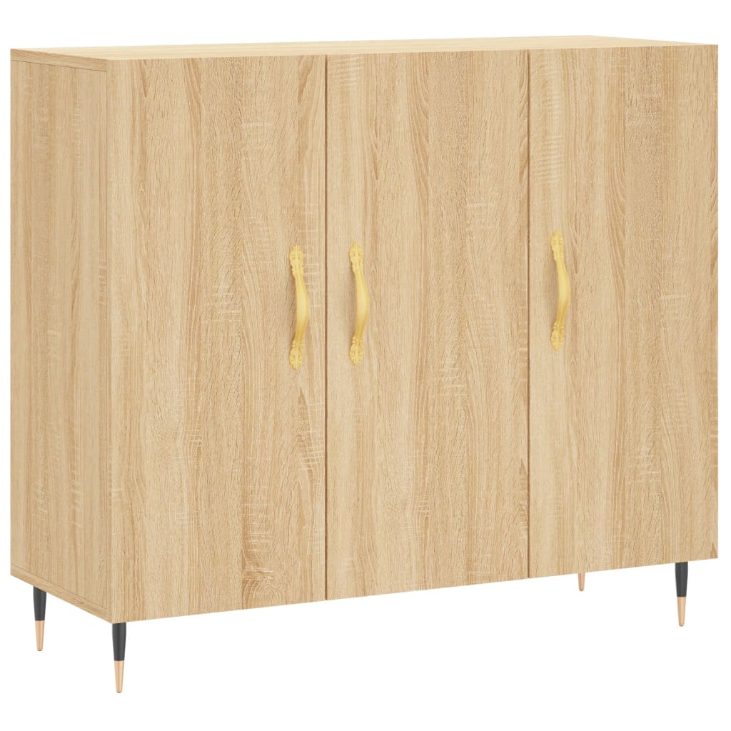 Sideboard Sonoma Oak 90x34x80 cm Engineered Wood