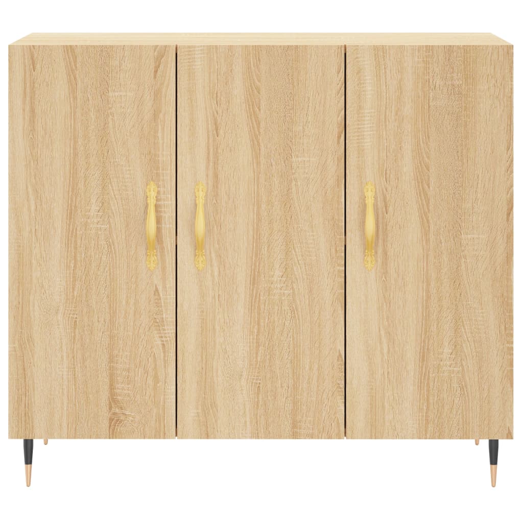 Sideboard Sonoma Oak 90x34x80 cm Engineered Wood