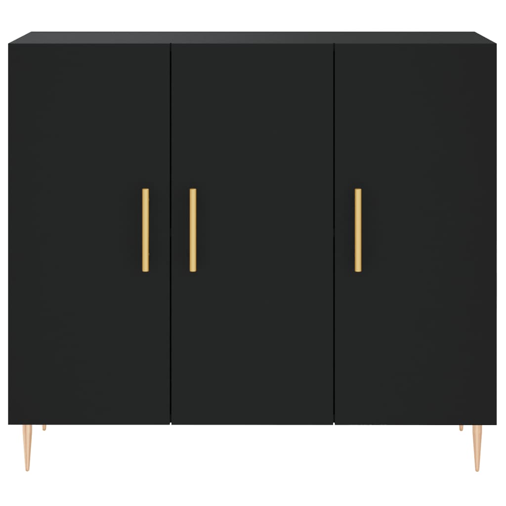 Sideboard Black 90x34x80 cm Engineered Wood