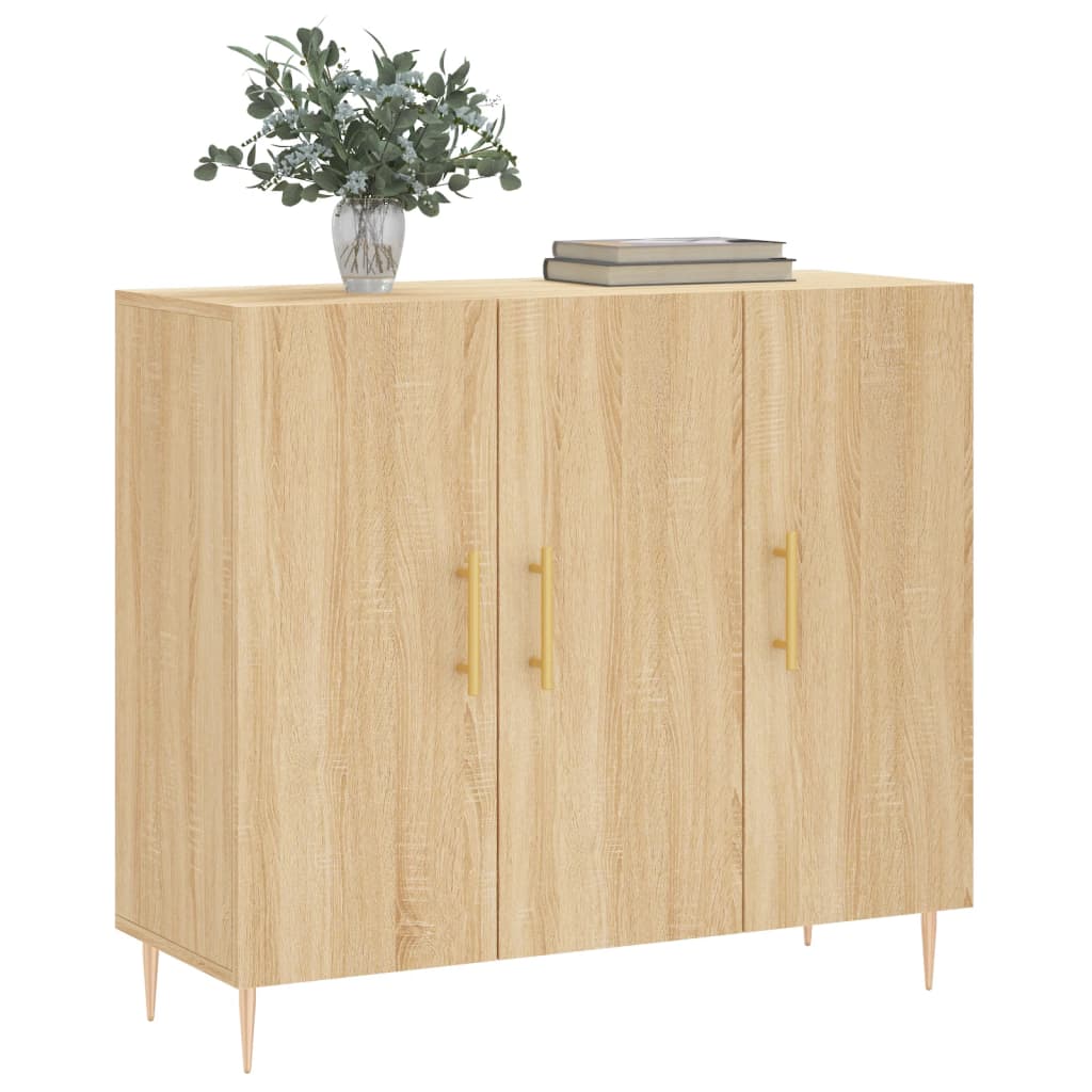 Sideboard Sonoma Oak 90x34x80 cm Engineered Wood