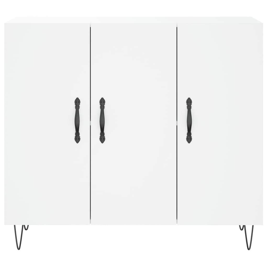 Sideboard White 90x34x80 cm Engineered Wood