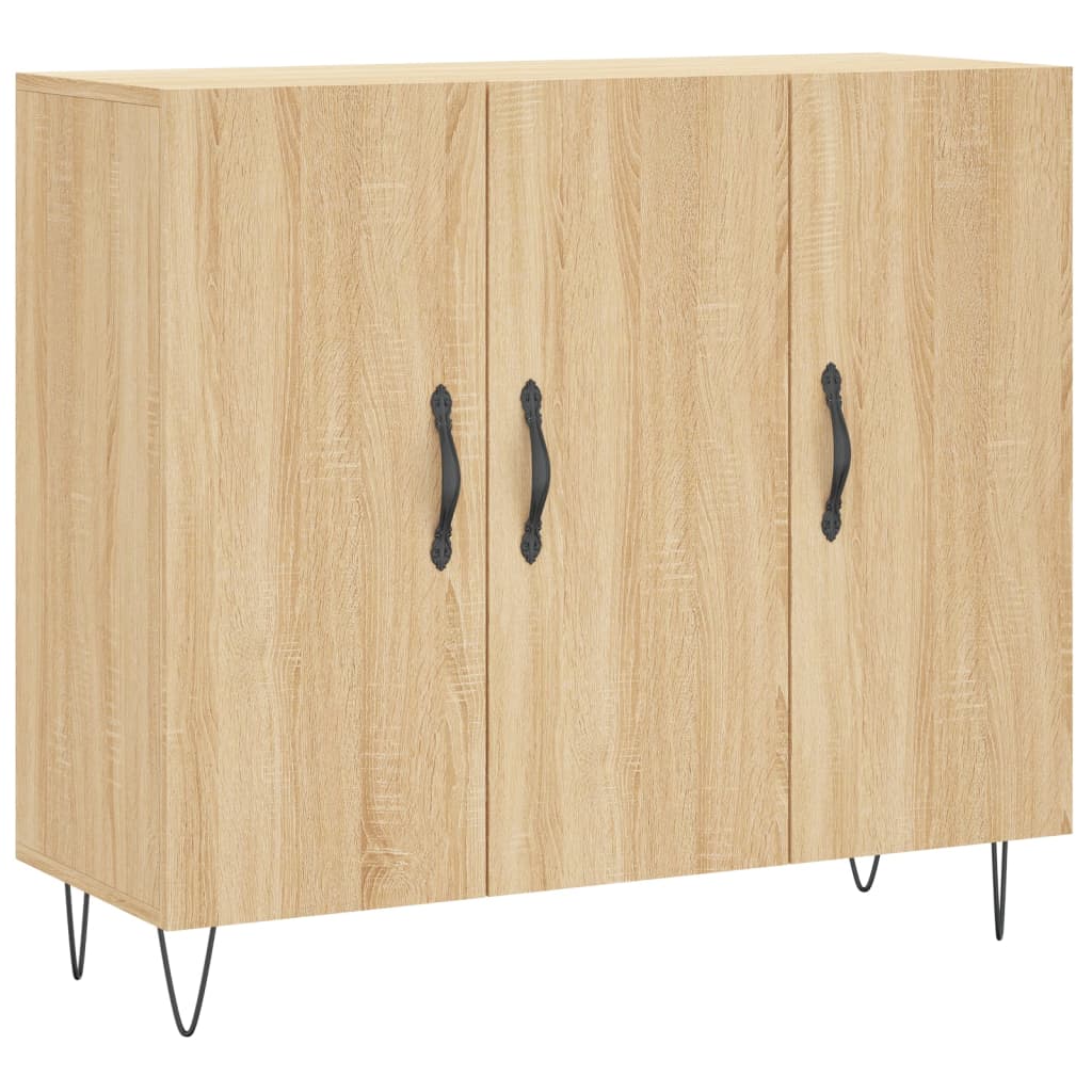 Sideboard Sonoma Oak 90x34x80 cm Engineered Wood