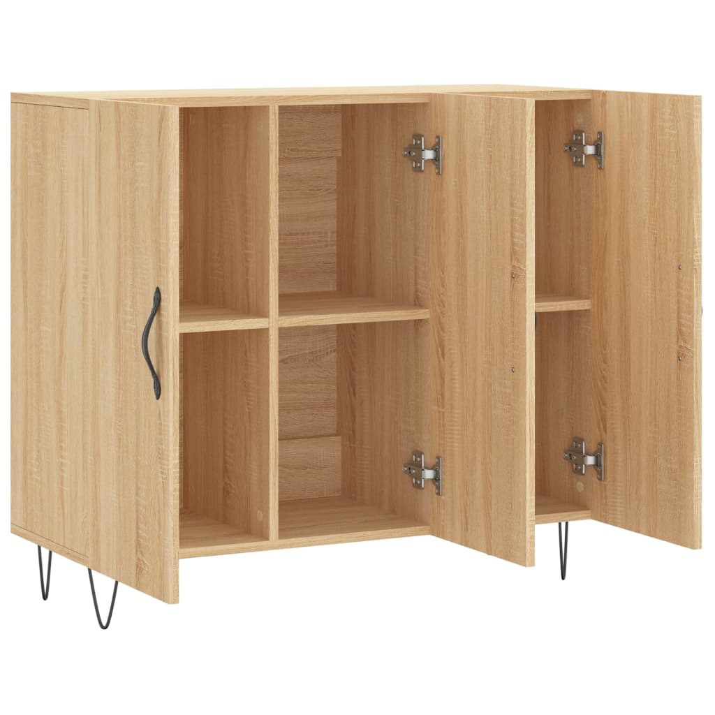 Sideboard Sonoma Oak 90x34x80 cm Engineered Wood