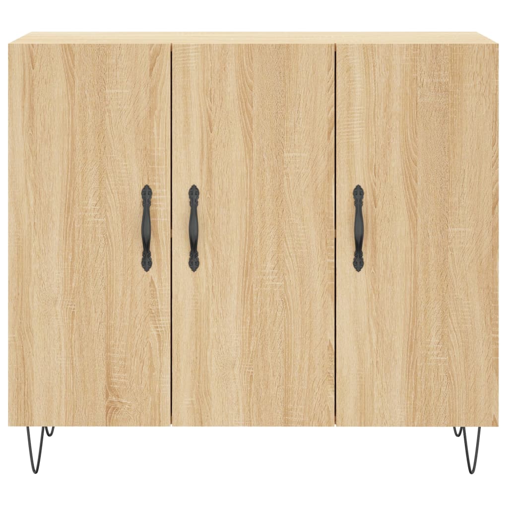 Sideboard Sonoma Oak 90x34x80 cm Engineered Wood