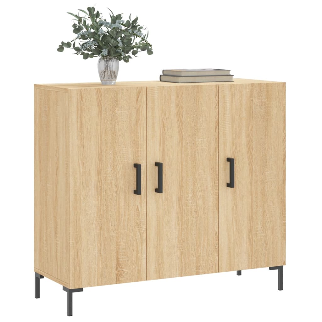 Sideboard Sonoma Oak 90x34x80 cm Engineered Wood