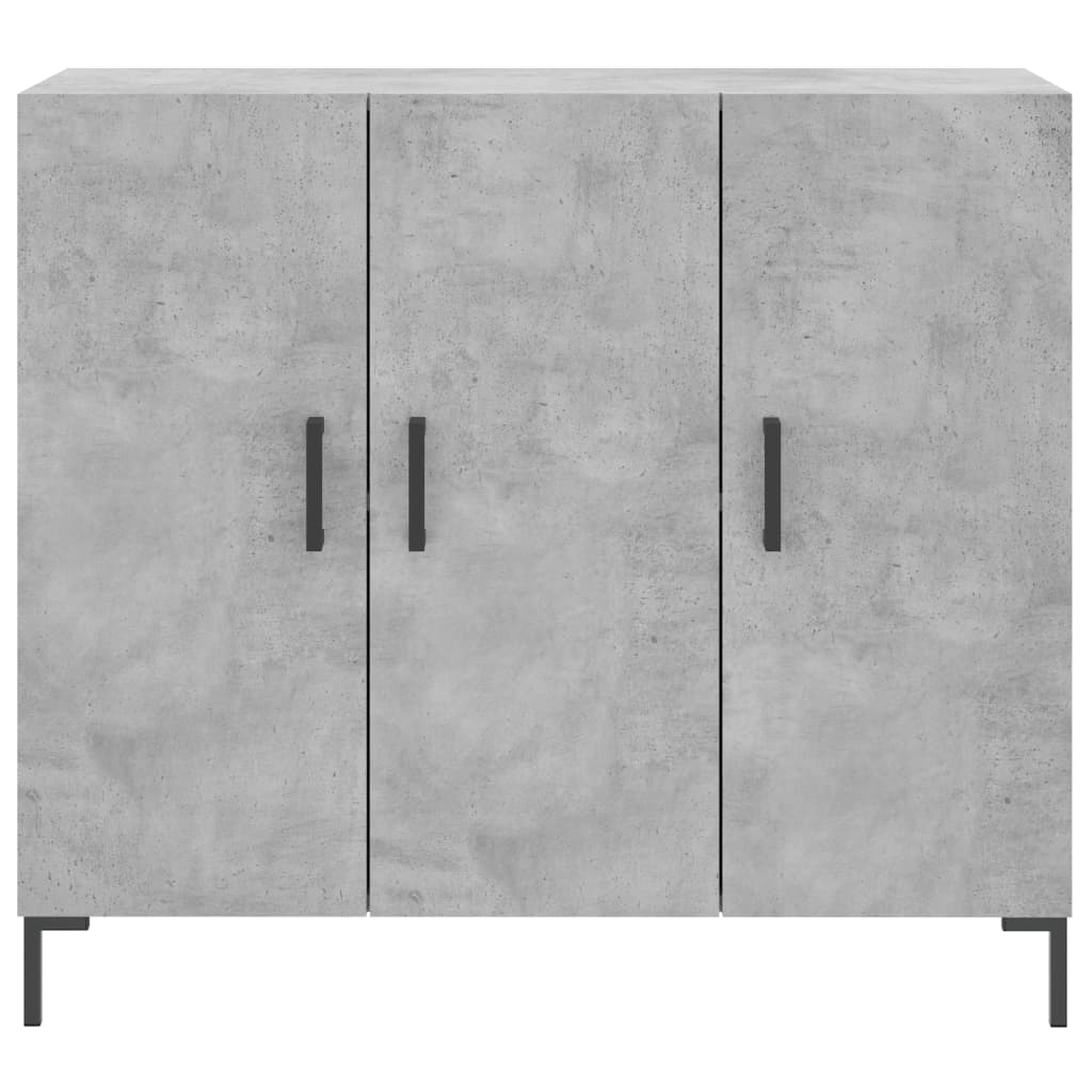 Sideboard Concrete Grey 90x34x80 cm Engineered Wood