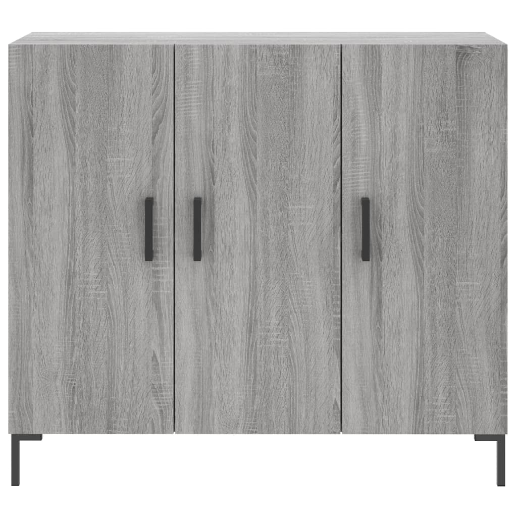 Sideboard Grey Sonoma 90x34x80 cm Engineered Wood