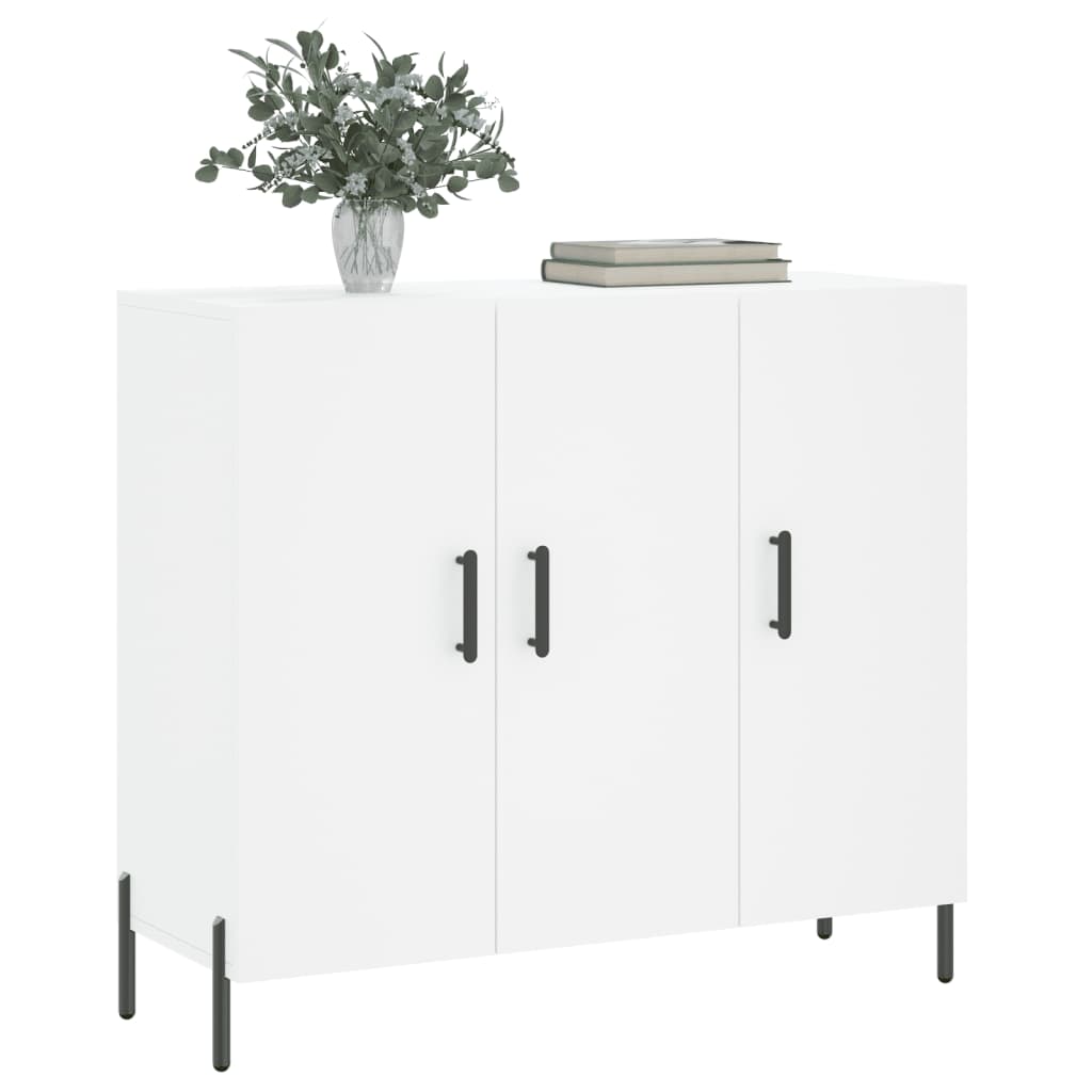 Sideboard White 90x34x80 cm Engineered Wood