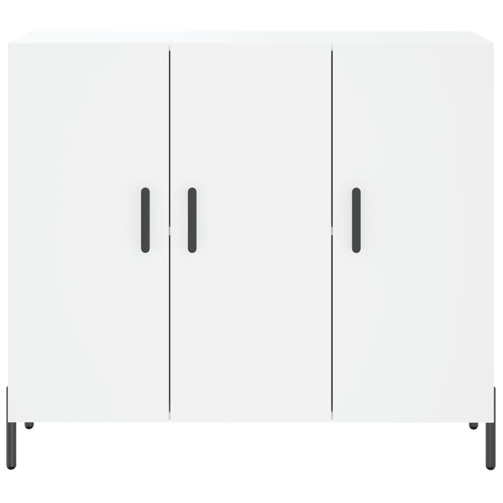 Sideboard White 90x34x80 cm Engineered Wood