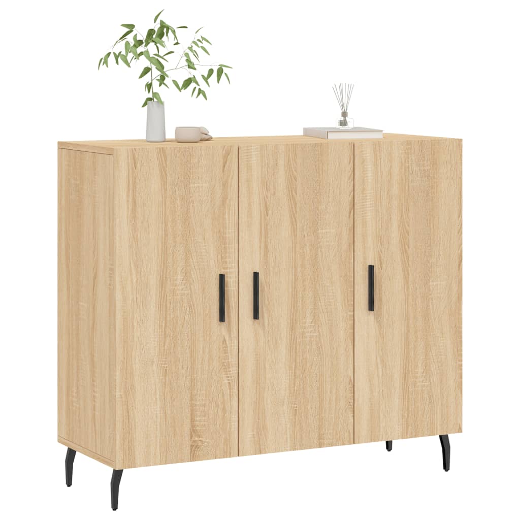 Sideboard Sonoma Oak 90x34x80 cm Engineered Wood