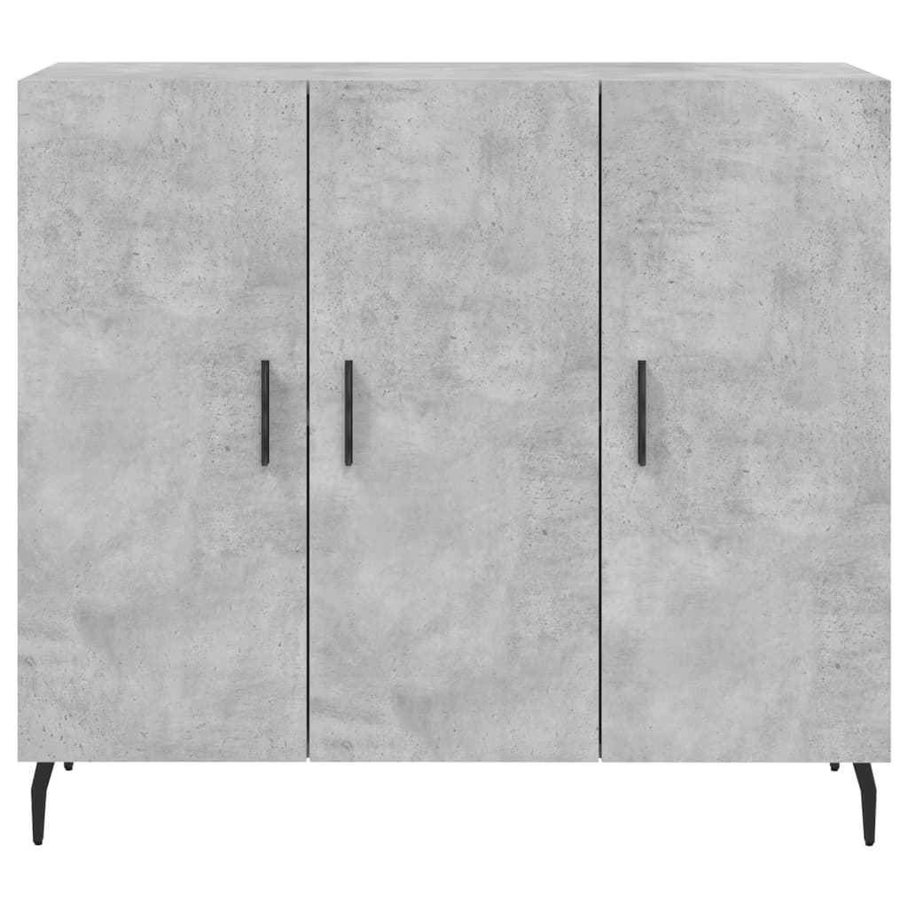 Sideboard Concrete Grey 90x34x80 cm Engineered Wood