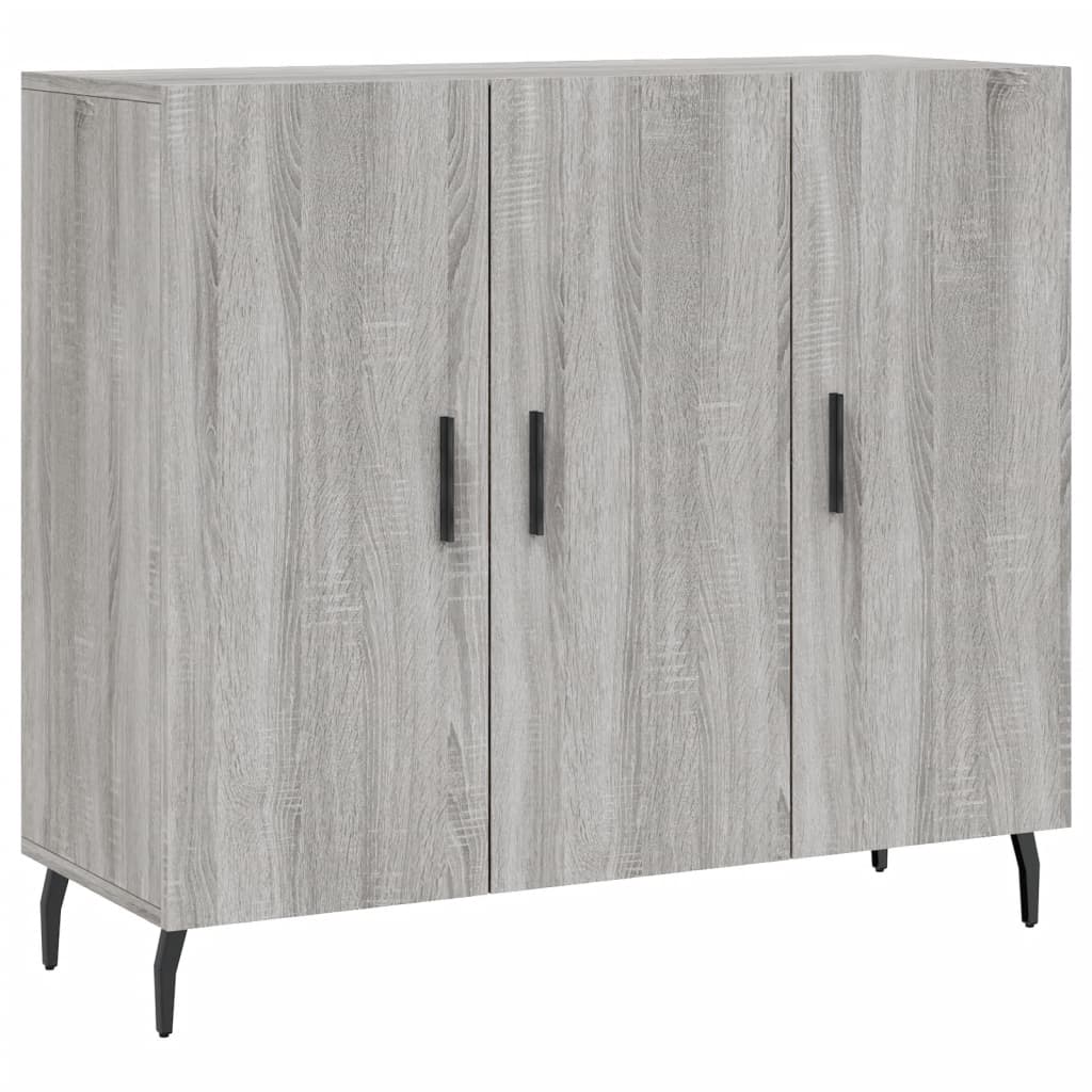 Sideboard Grey Sonoma 90x34x80 cm Engineered Wood