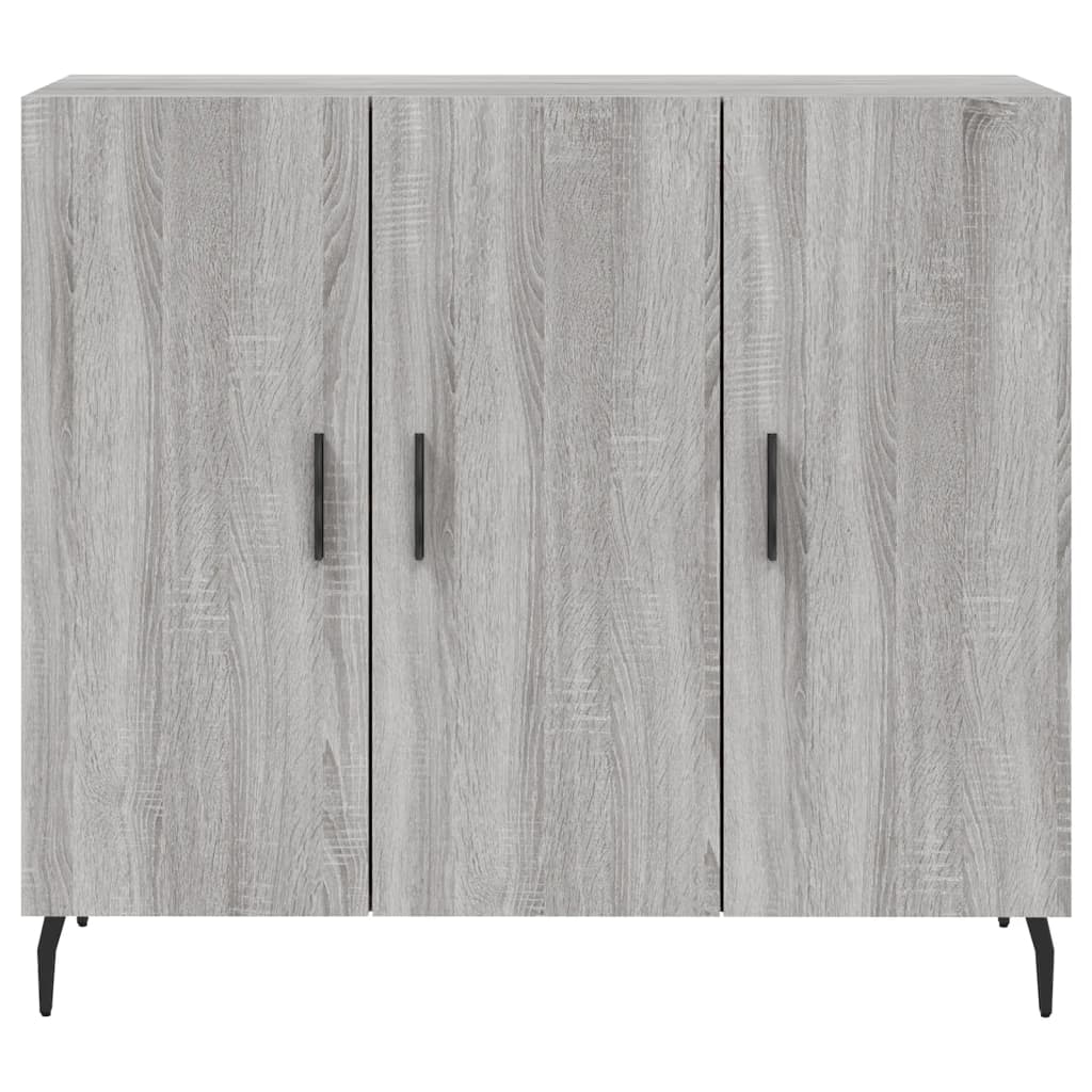 Sideboard Grey Sonoma 90x34x80 cm Engineered Wood
