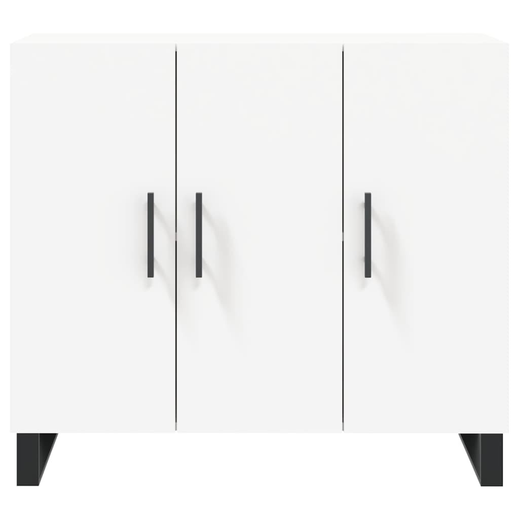 Sideboard White 90x34x80 cm Engineered Wood
