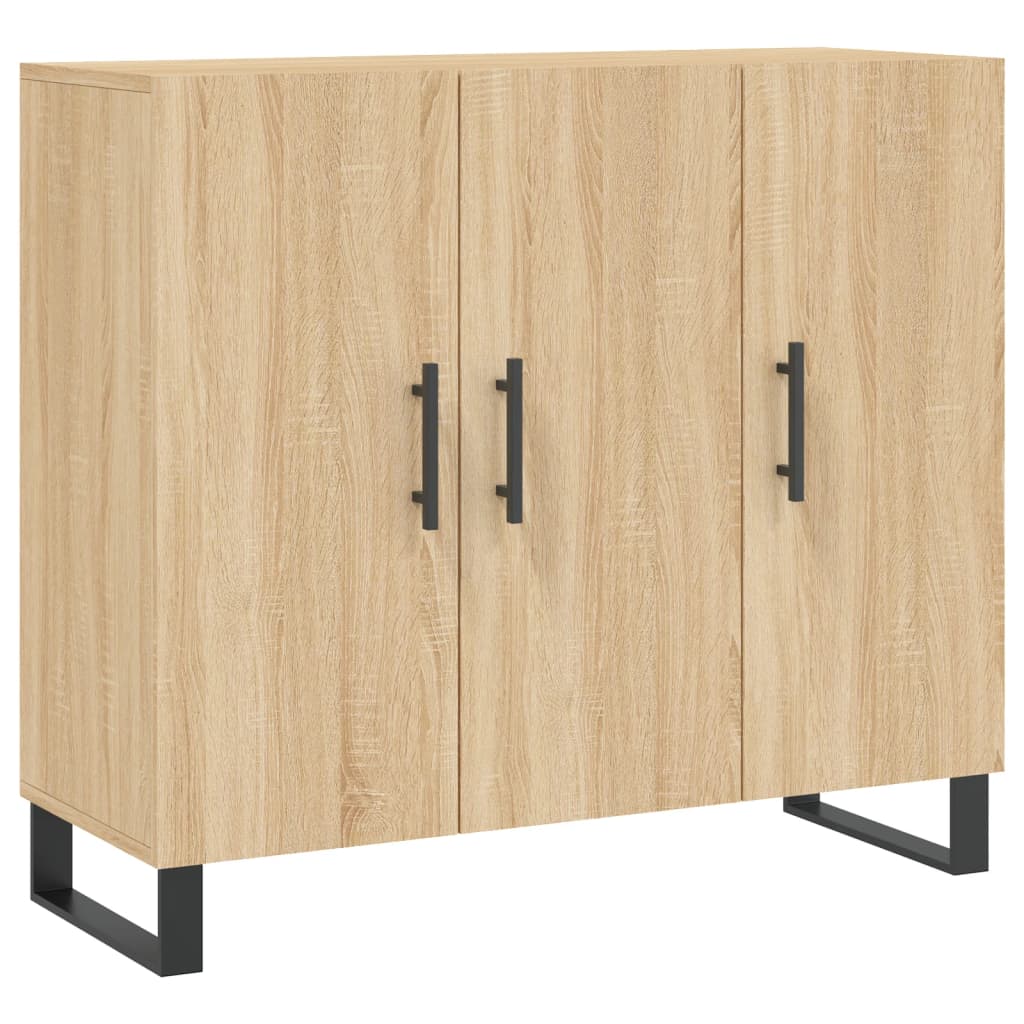 Sideboard Sonoma Oak 90x34x80 cm Engineered Wood