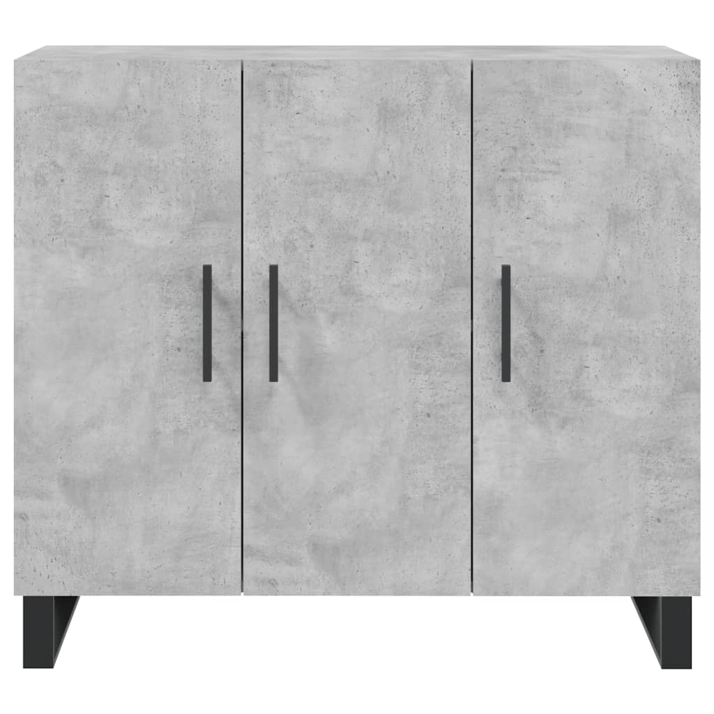 Sideboard Concrete Grey 90x34x80 cm Engineered Wood