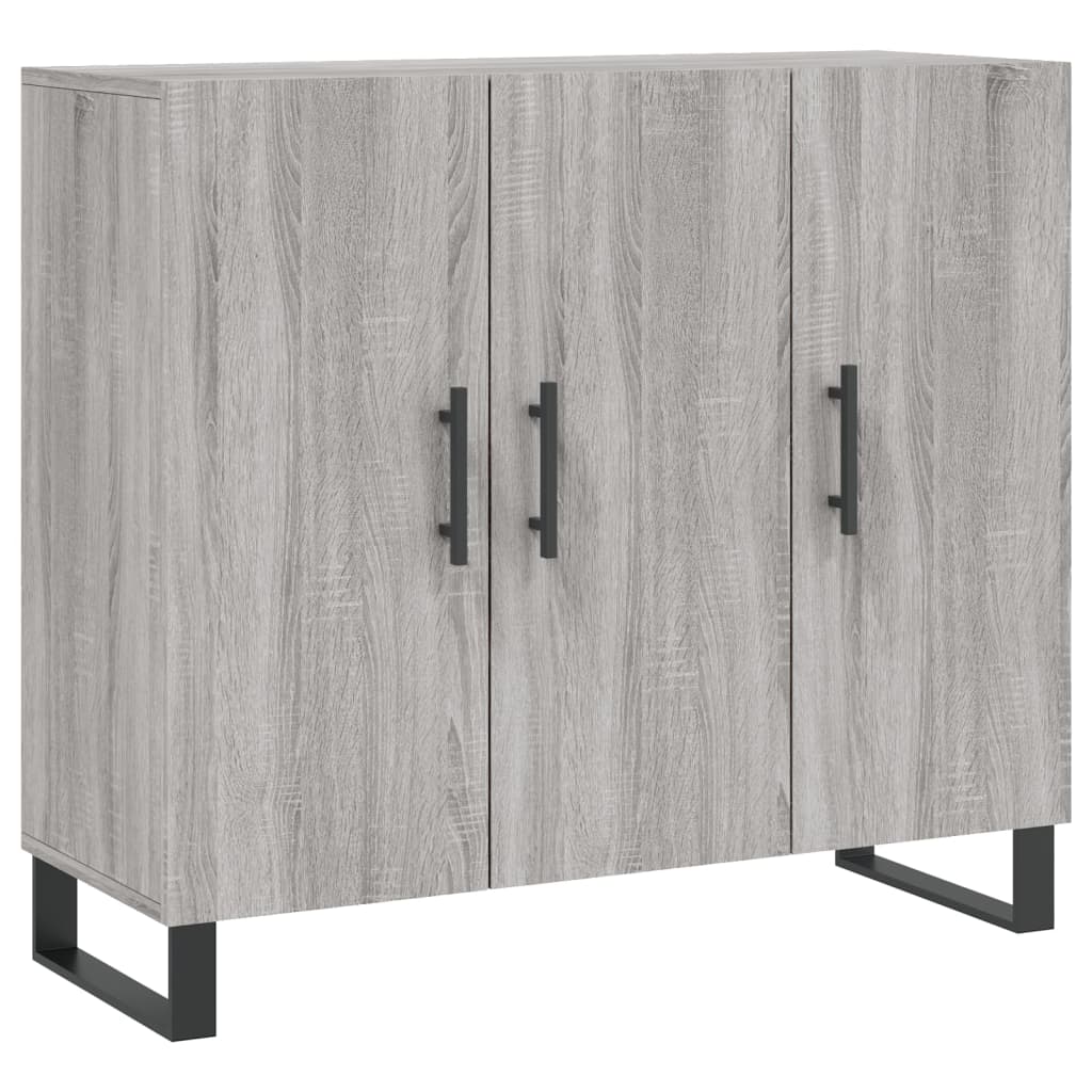 Sideboard Grey Sonoma 90x34x80 cm Engineered Wood