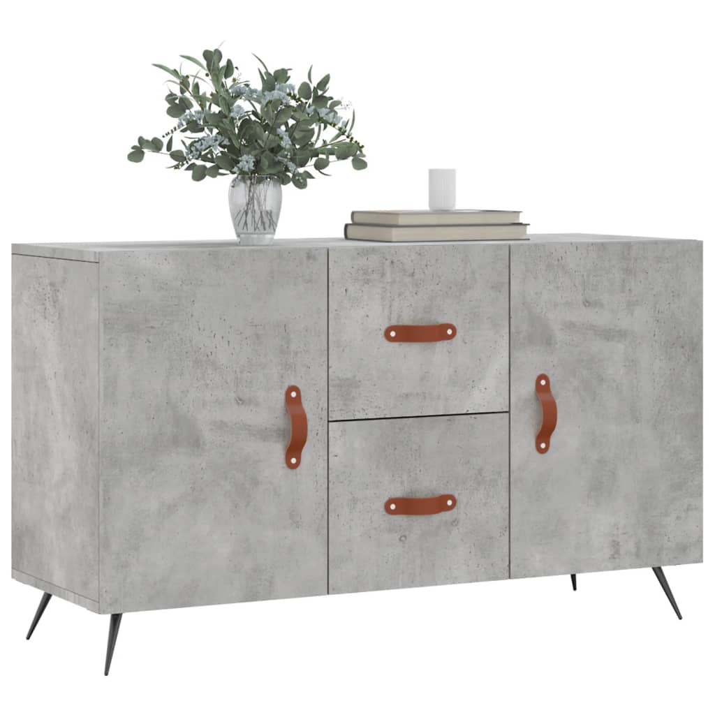Sideboard Concrete Grey 100x36x60 cm Engineered Wood