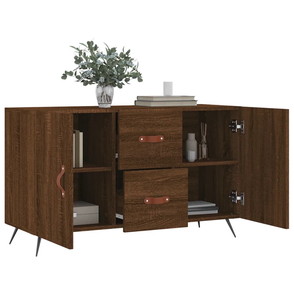 Sideboard Brown Oak 100x36x60 cm Engineered Wood