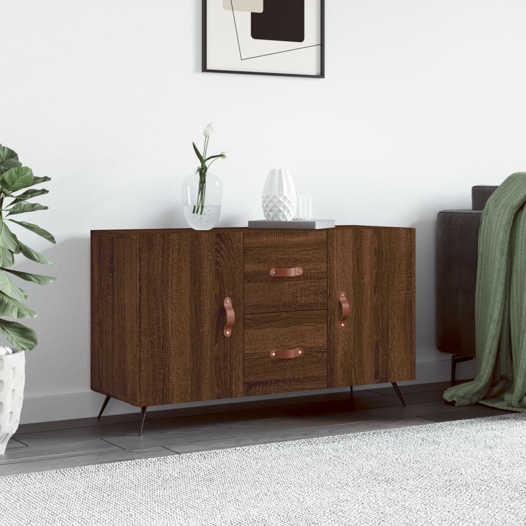 Sideboard Brown Oak 100x36x60 cm Engineered Wood