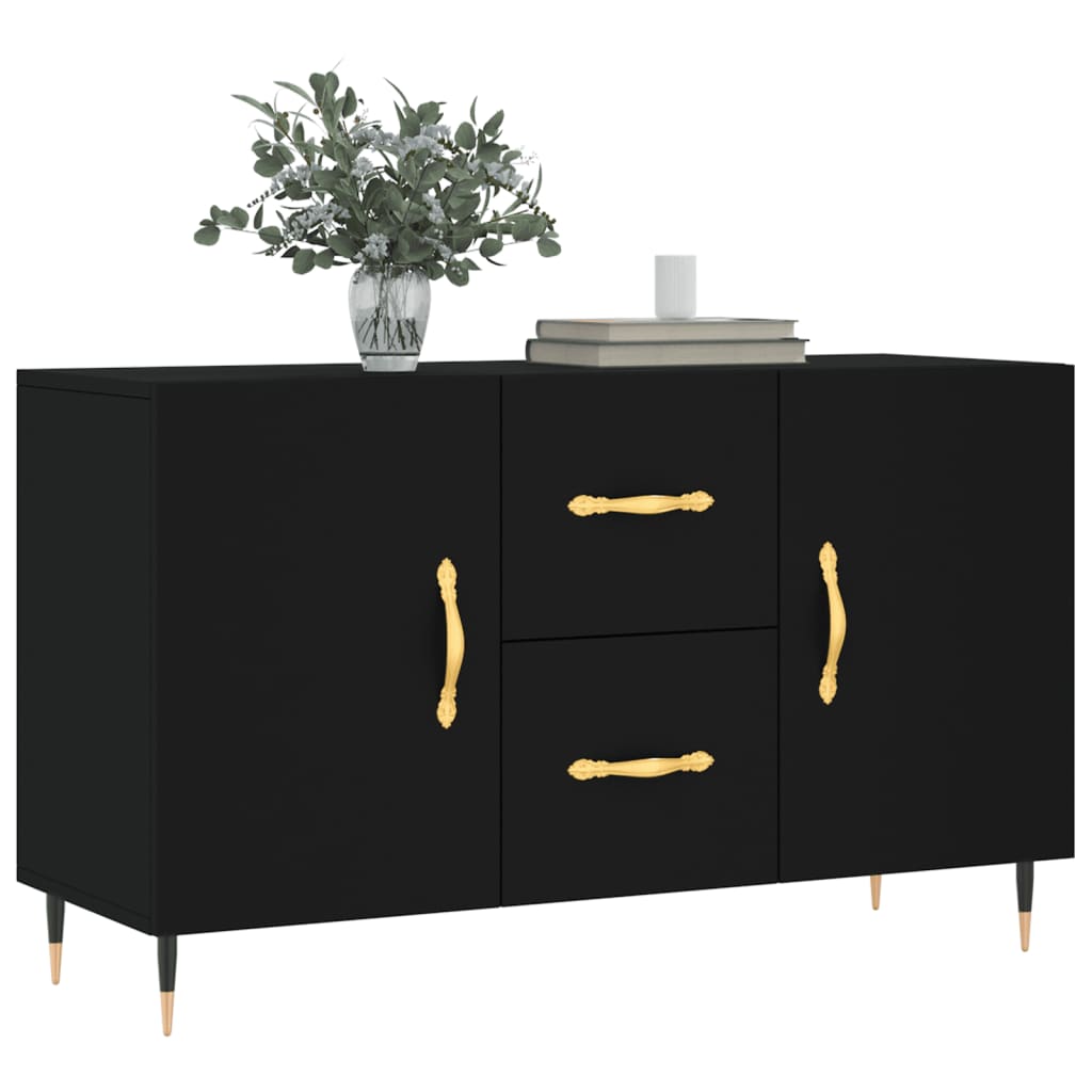 Sideboard Black 100x36x60 cm Engineered Wood