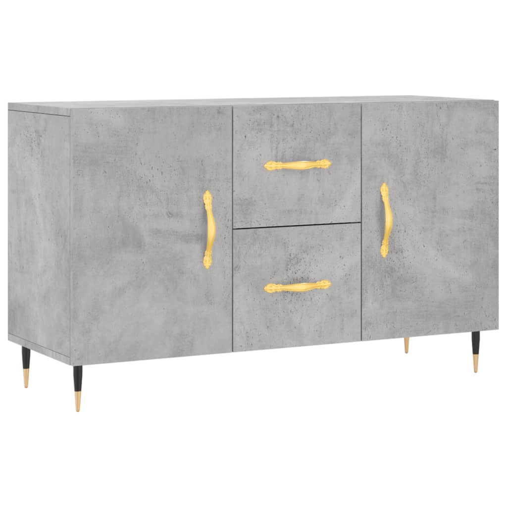 Sideboard Concrete Grey 100x36x60 cm Engineered Wood