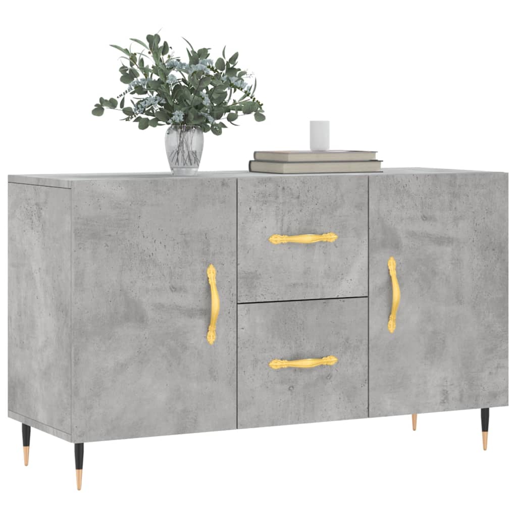 Sideboard Concrete Grey 100x36x60 cm Engineered Wood