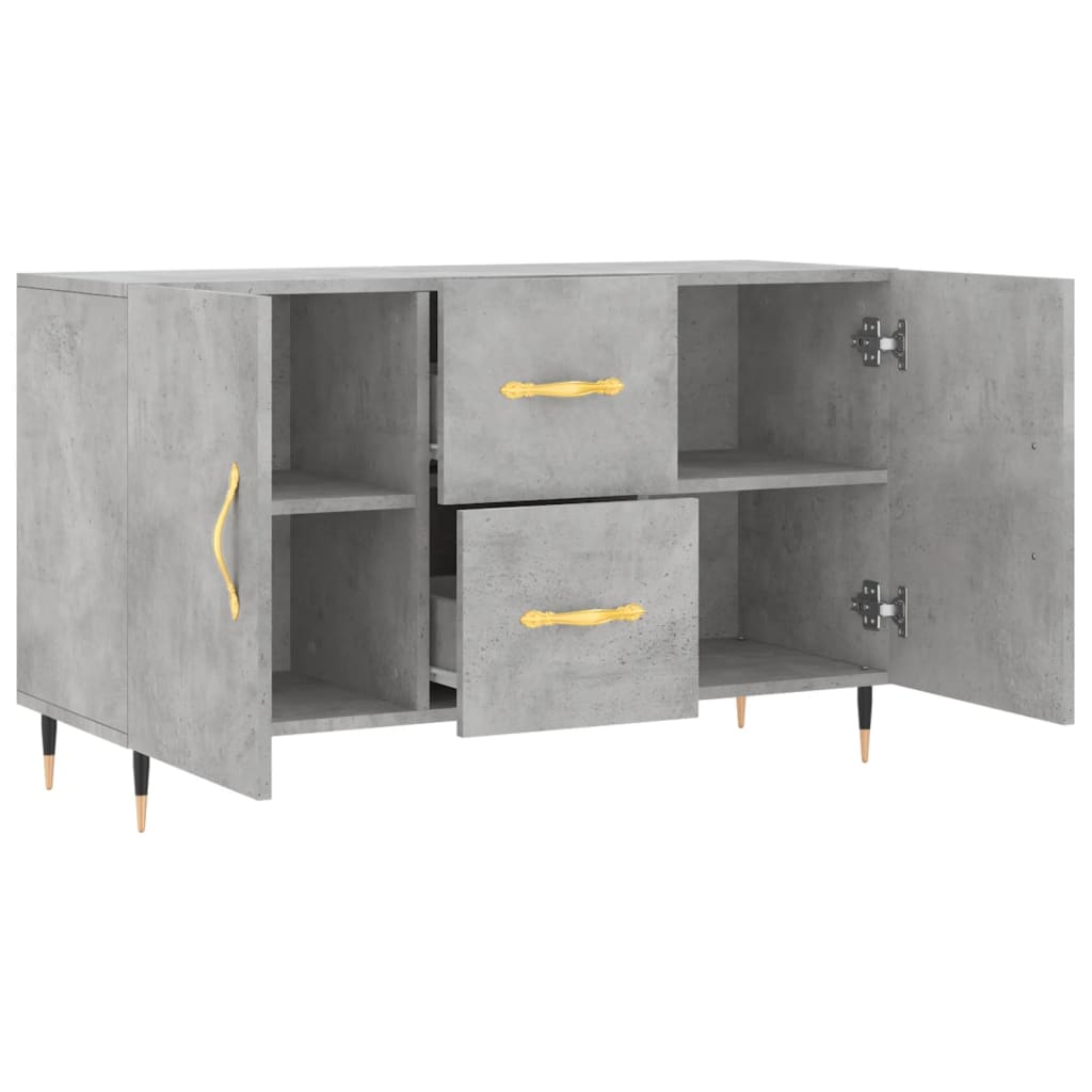Sideboard Concrete Grey 100x36x60 cm Engineered Wood