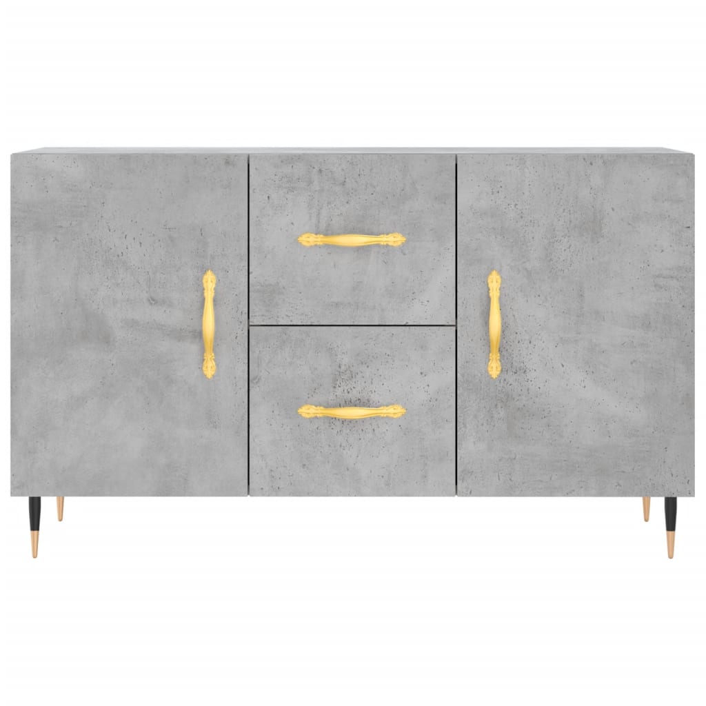 Sideboard Concrete Grey 100x36x60 cm Engineered Wood