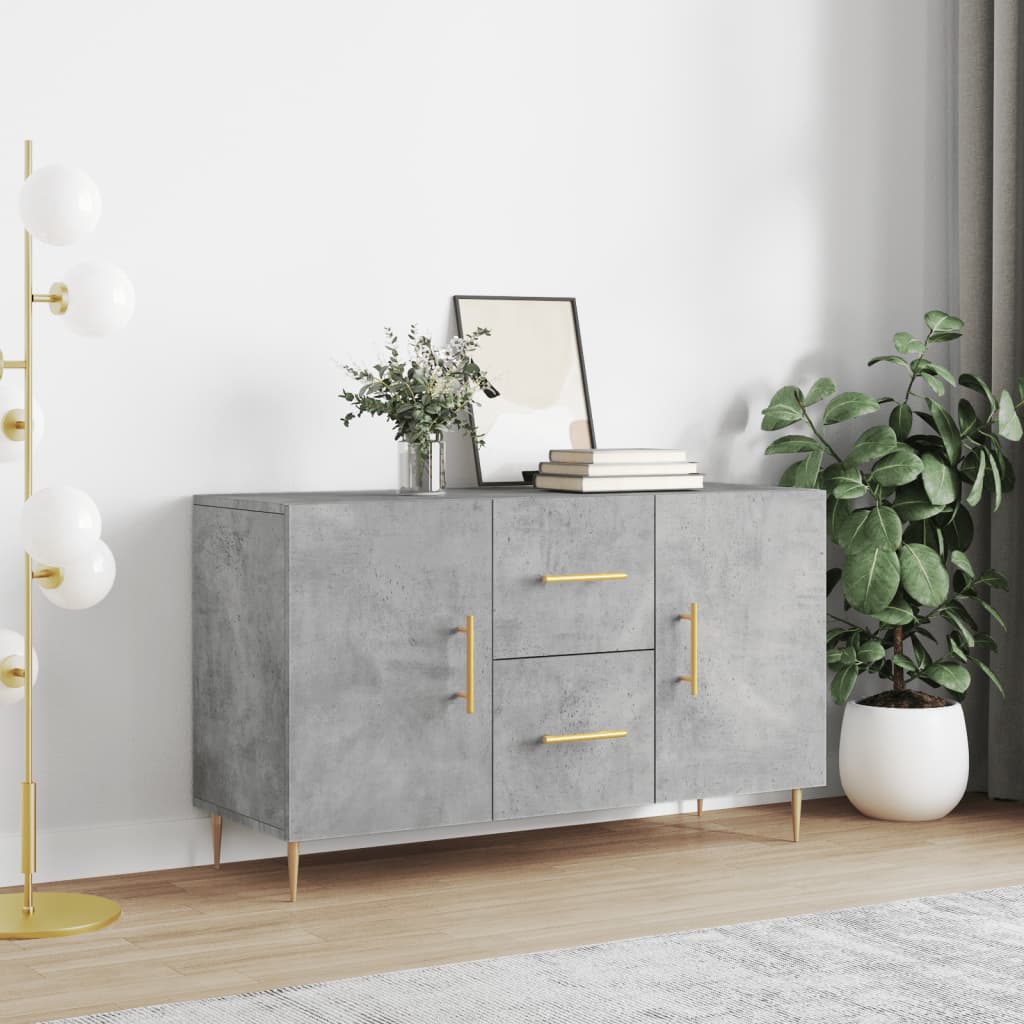 Sideboard Concrete Grey 100x36x60 cm Engineered Wood