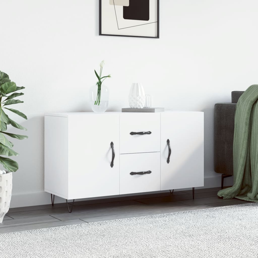 Sideboard White 100x36x60 cm Engineered Wood
