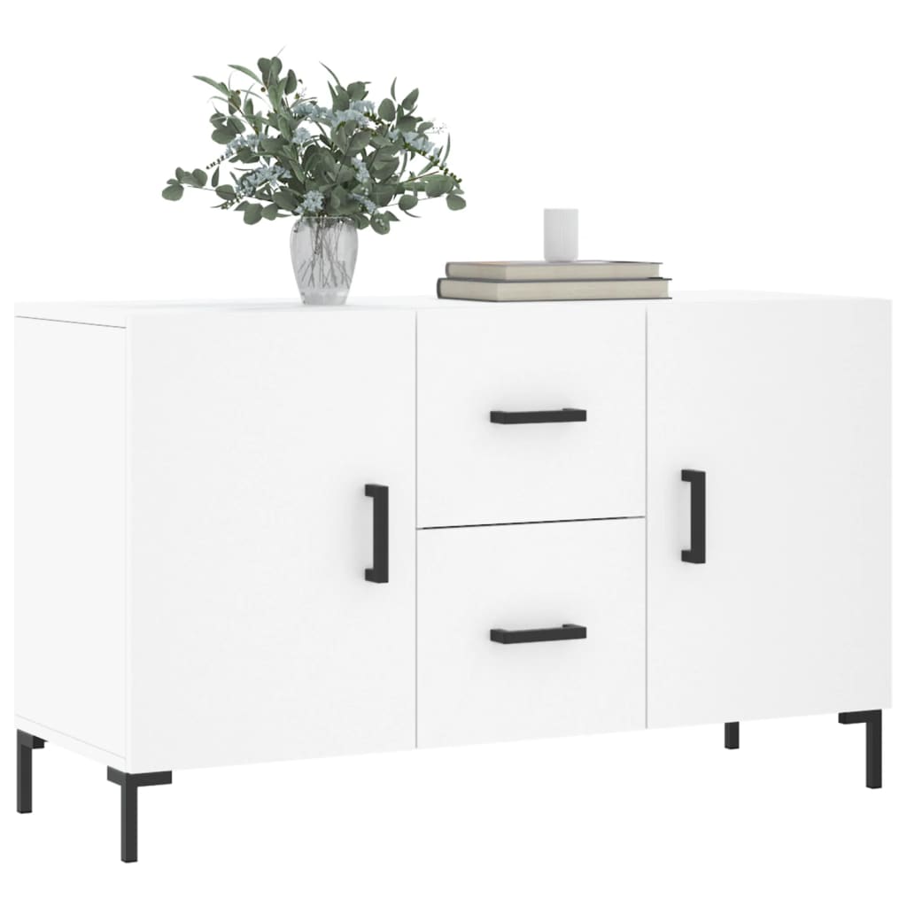 Sideboard White 100x36x60 cm Engineered Wood