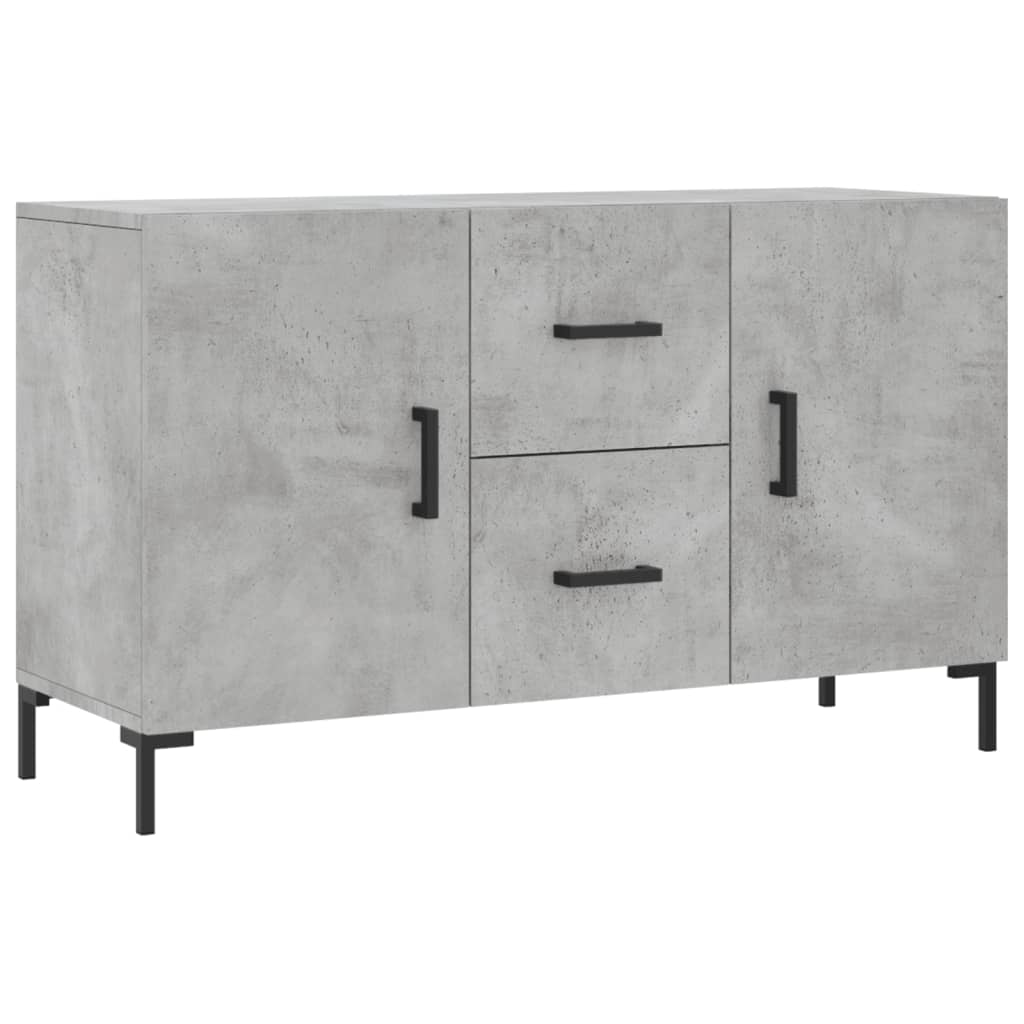 Sideboard Concrete Grey 100x36x60 cm Engineered Wood