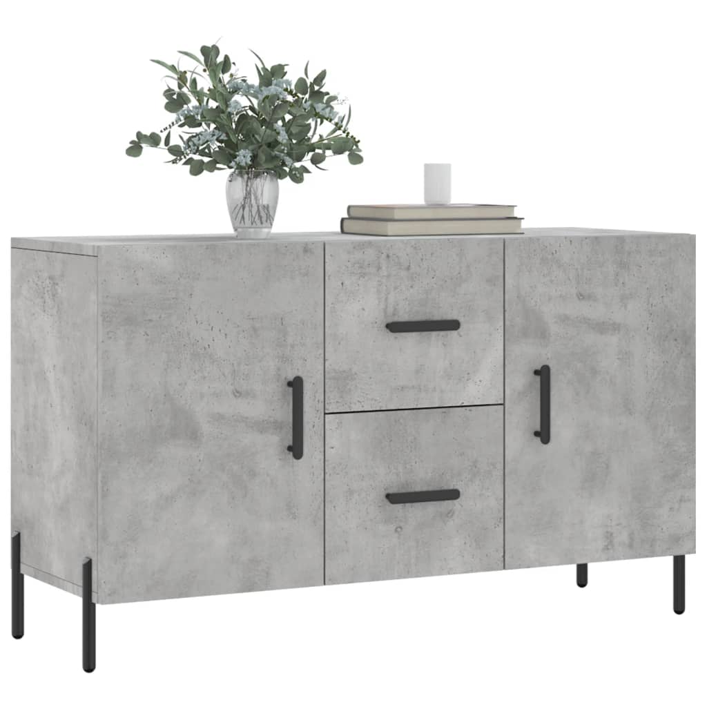 Sideboard Concrete Grey 100x36x60 cm Engineered Wood