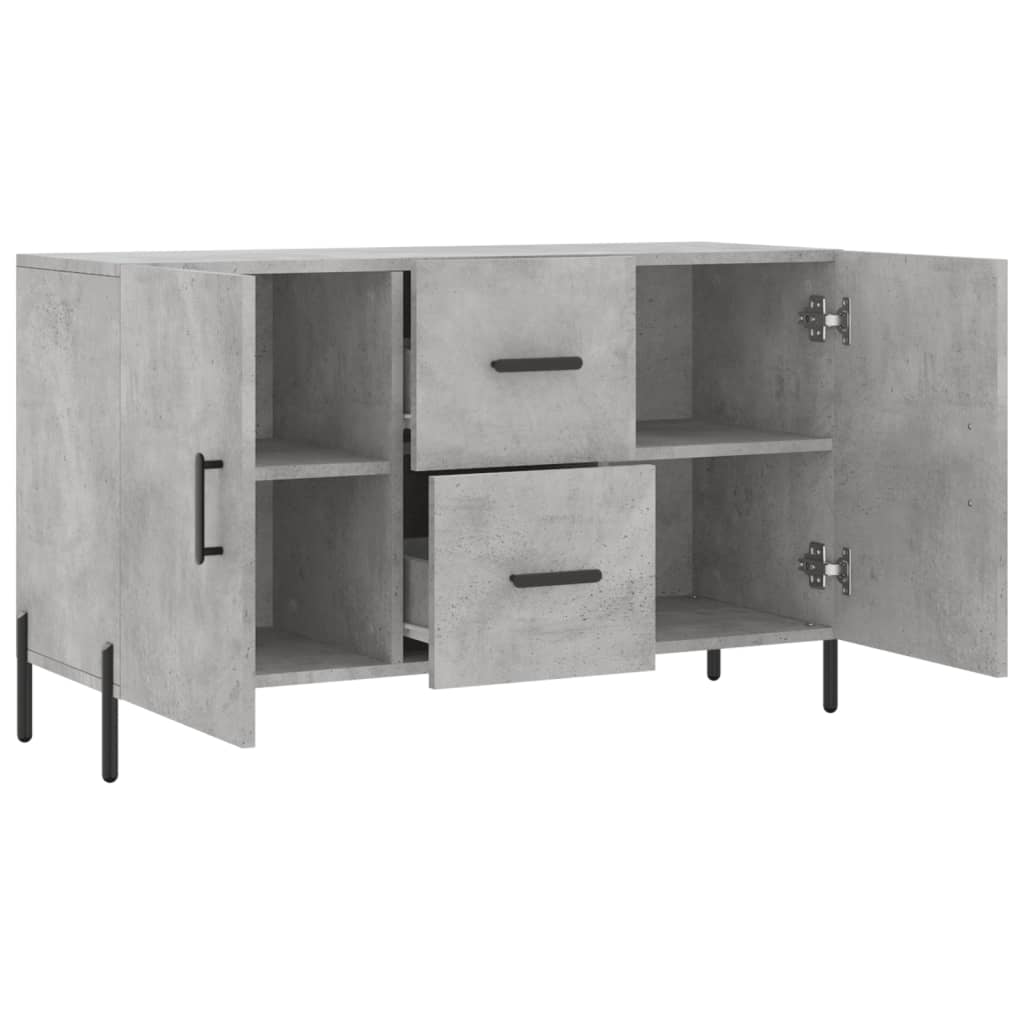 Sideboard Concrete Grey 100x36x60 cm Engineered Wood