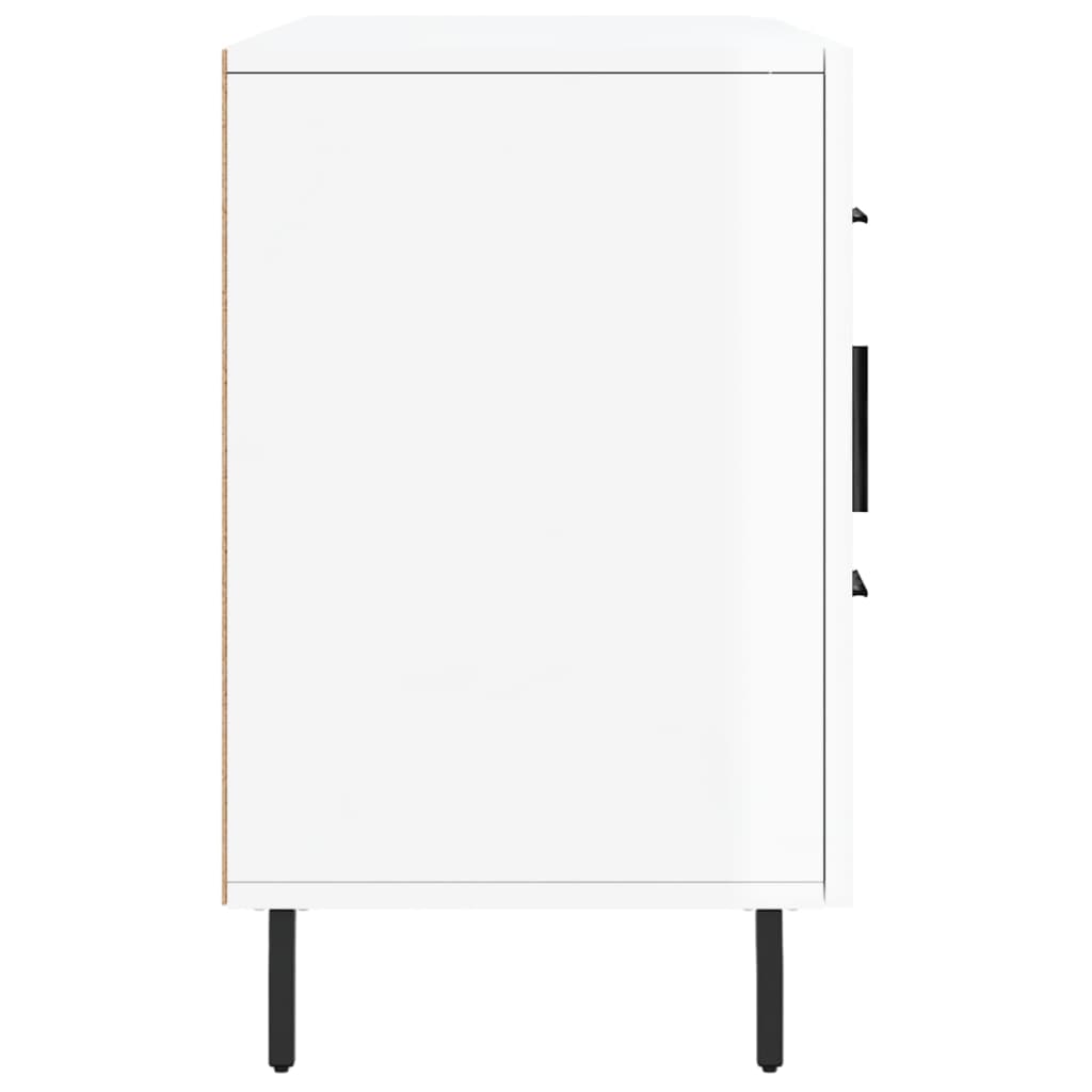 Sideboard High Gloss White 100x36x60 cm Engineered Wood