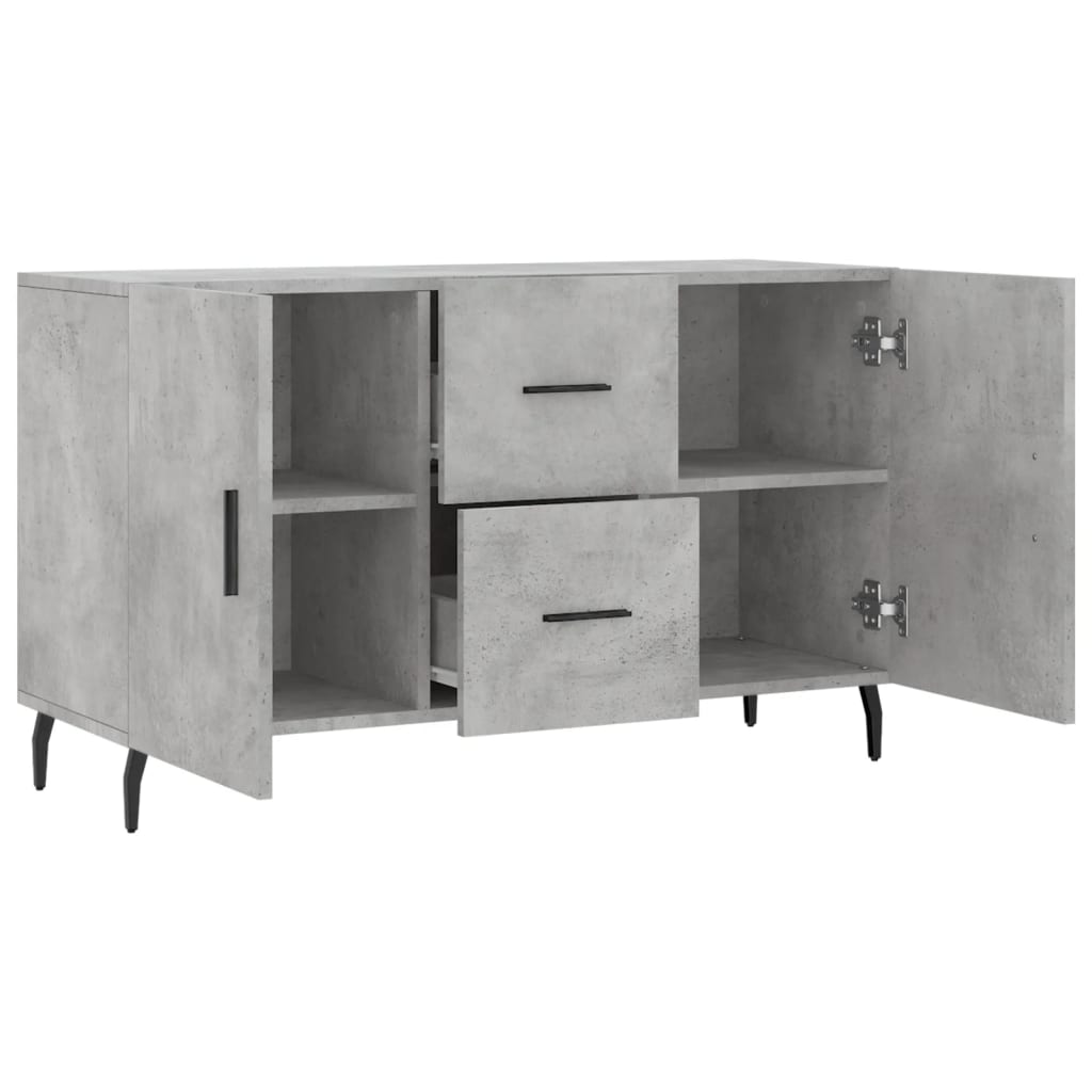 Sideboard Concrete Grey 100x36x60 cm Engineered Wood