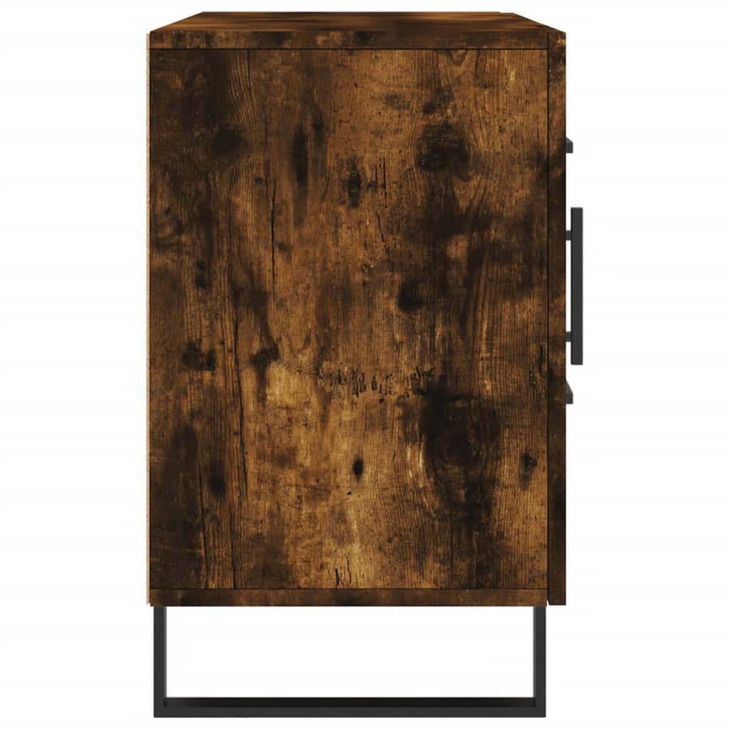 Sideboard Smoked Oak 100x36x60 cm Engineered Wood