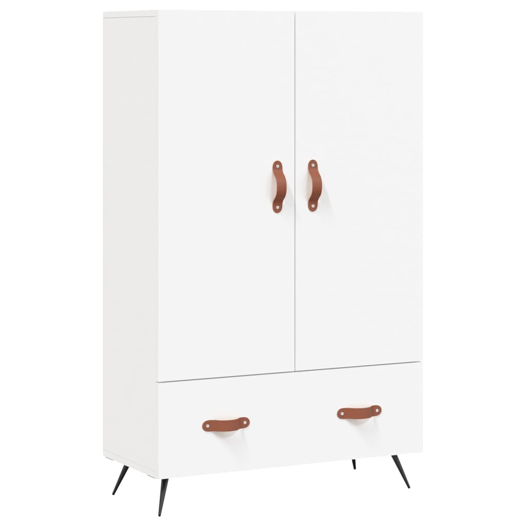 Highboard White 69.5x31x115 cm Engineered Wood