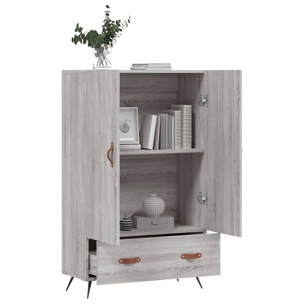 Highboard Grey Sonoma 69.5x31x115 cm Engineered Wood