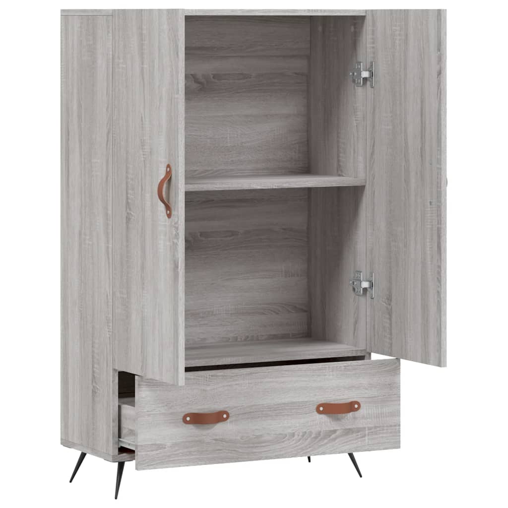 Highboard Grey Sonoma 69.5x31x115 cm Engineered Wood