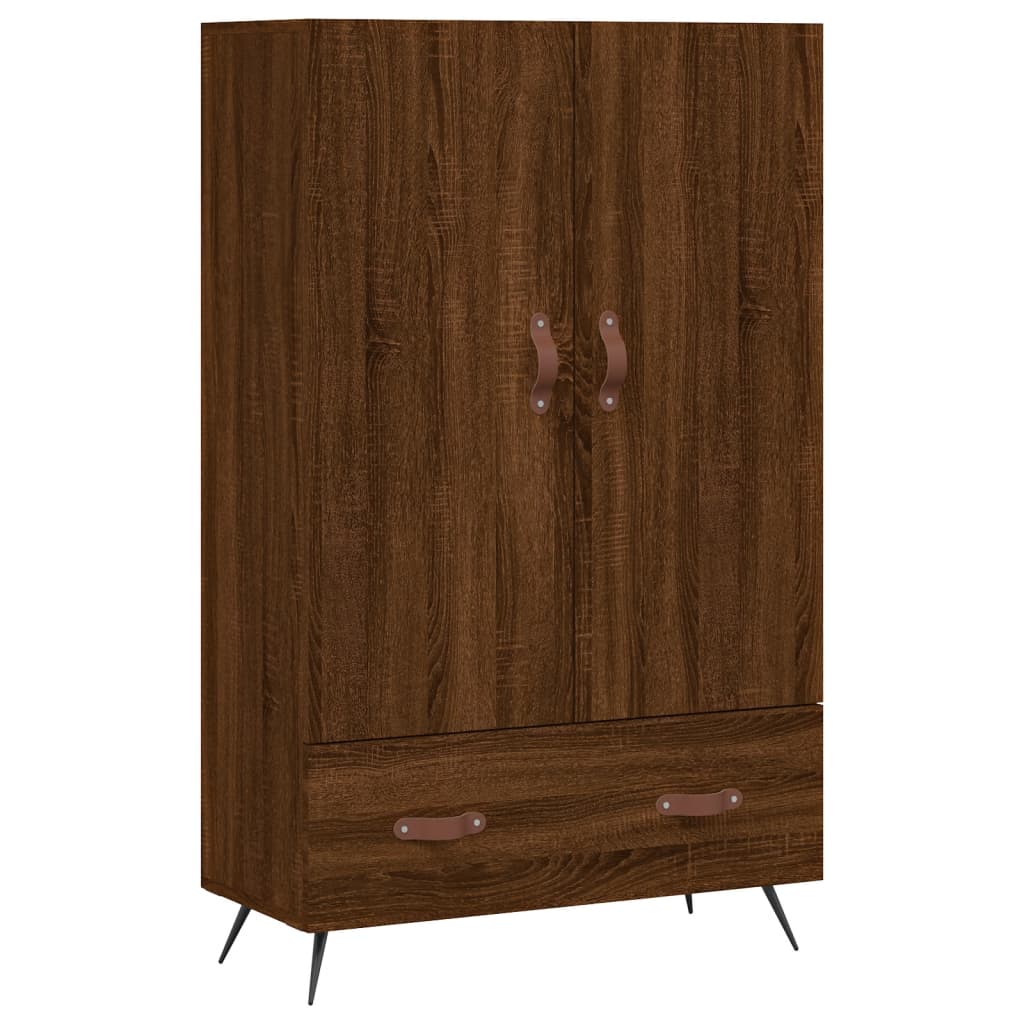 Highboard Brown Oak 69.5x31x115 cm Engineered Wood