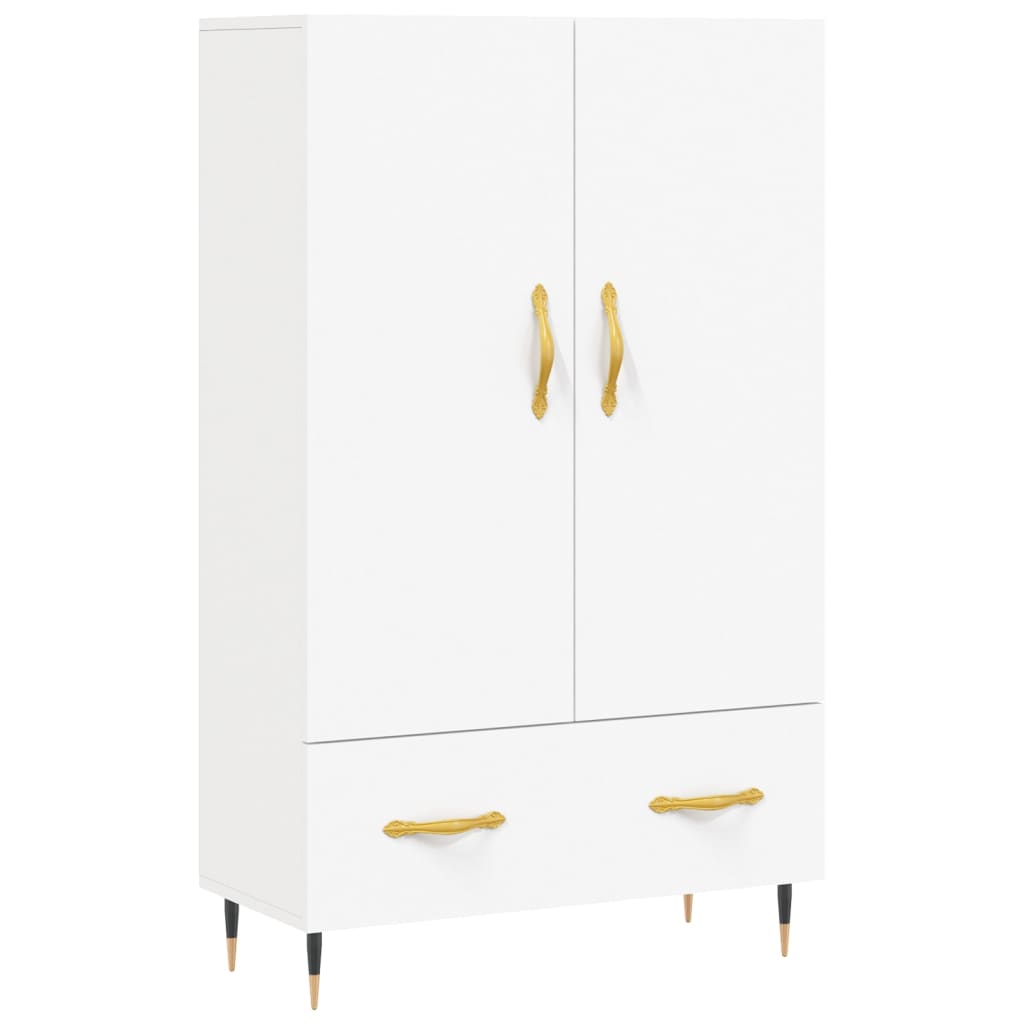 Highboard White 69.5x31x115 cm Engineered Wood