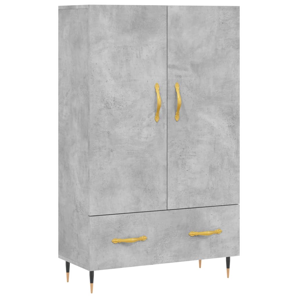 Highboard Concrete Grey 69.5x31x115 cm Engineered Wood